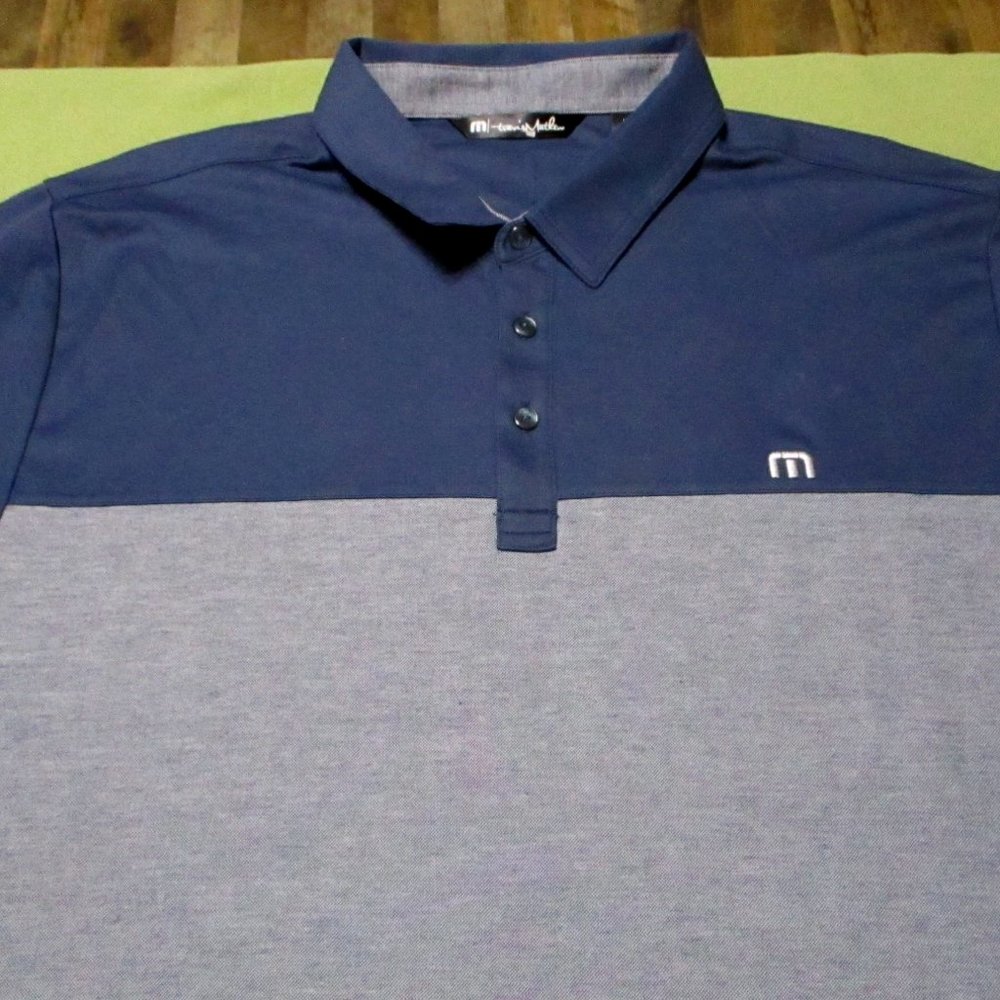 Men's Two-Tone Navy and Gray Polo Shirt - Casual Comfort